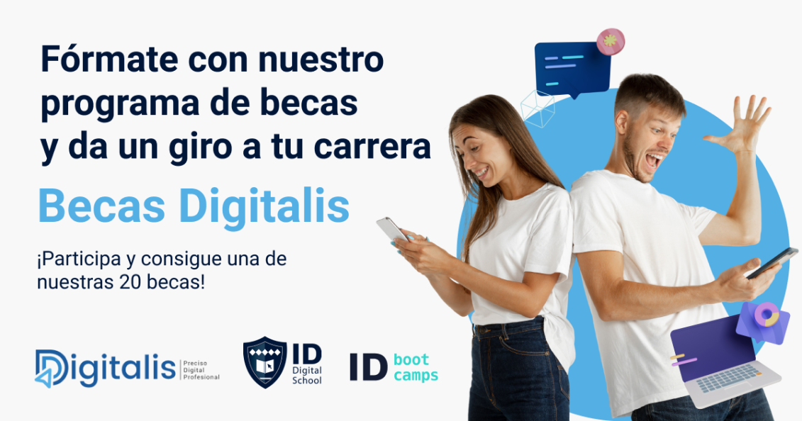 Programa de becas Digitalis e ID Digital School - ID Bootcamps