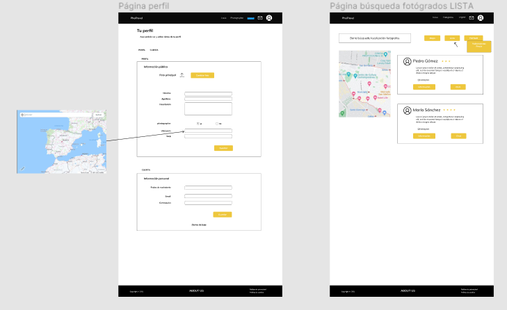 wireframes - PhoTravel - ID Bootcamps